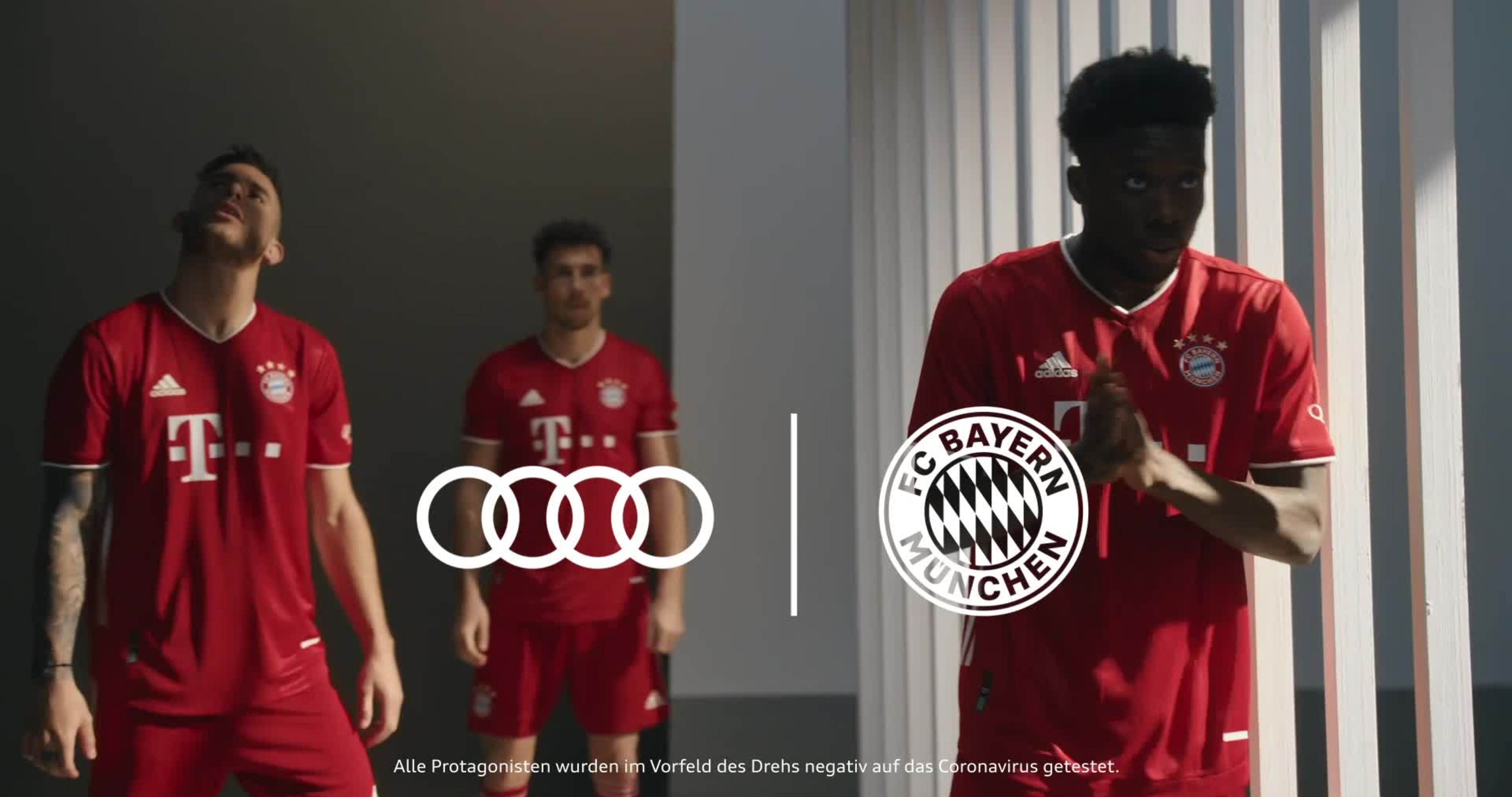 Der Audi Q4 e-tron und die Stars des FC Bayern München in einem Film über die Kraft der Intuition.